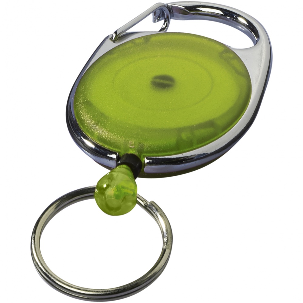 Logotrade promotional item image of: Gerlos roller clip key chain, lime