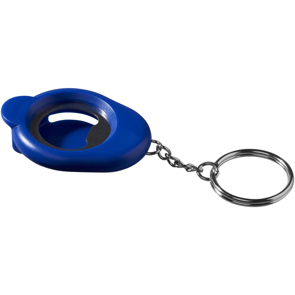 Logo trade promotional gifts image of: Hang on bottle open - blue, Blue