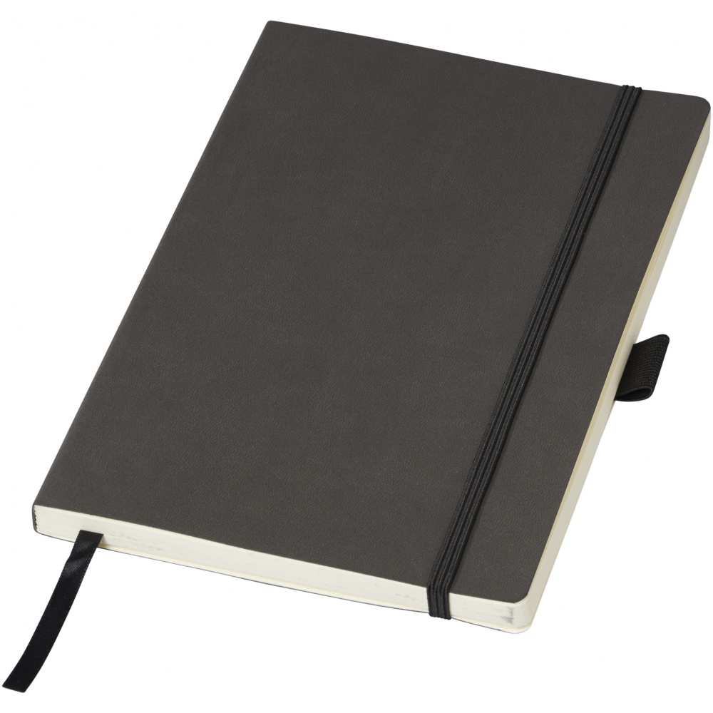 Logo trade promotional merchandise photo of: Revello Notebook A5, black