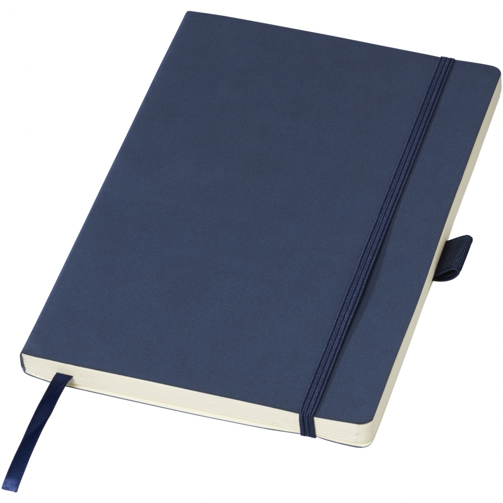 Logo trade promotional gifts image of: Revello Notebook A5, dark blue