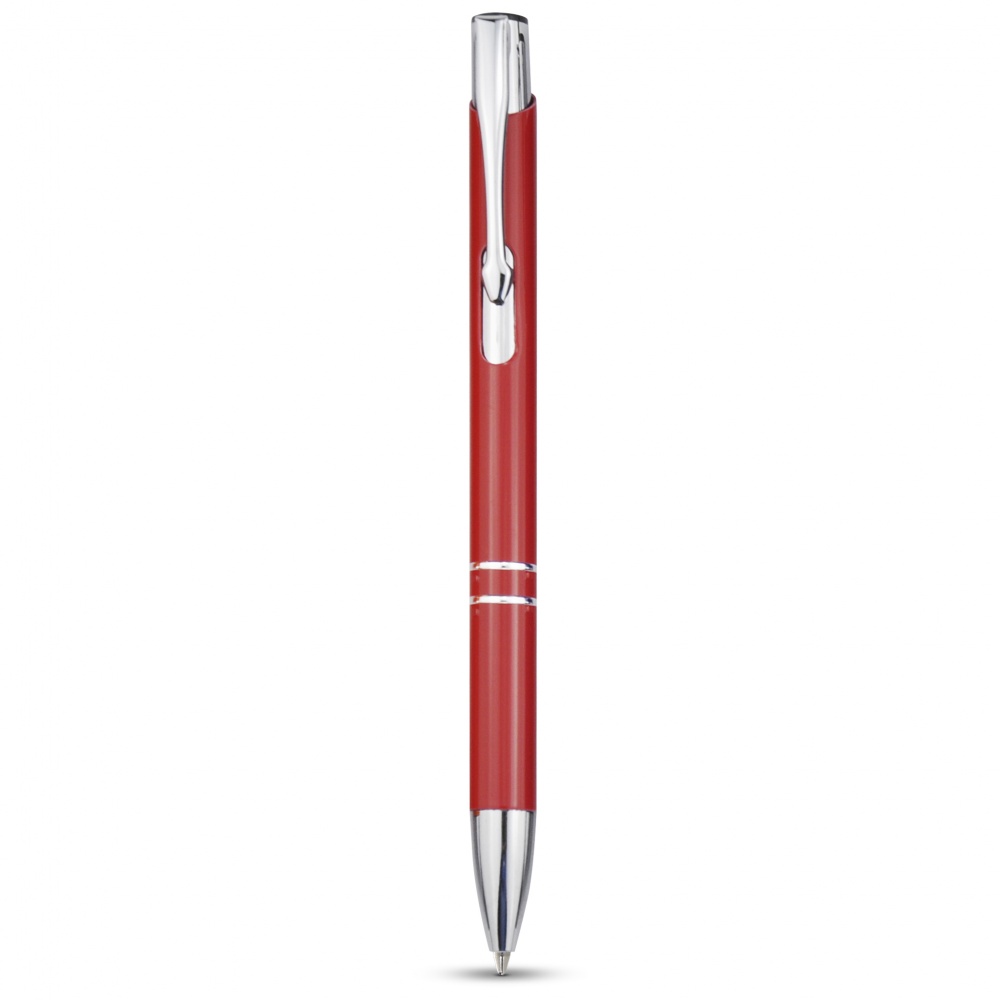 Logo trade promotional items image of: Moneta Ballpoint Pen, Red