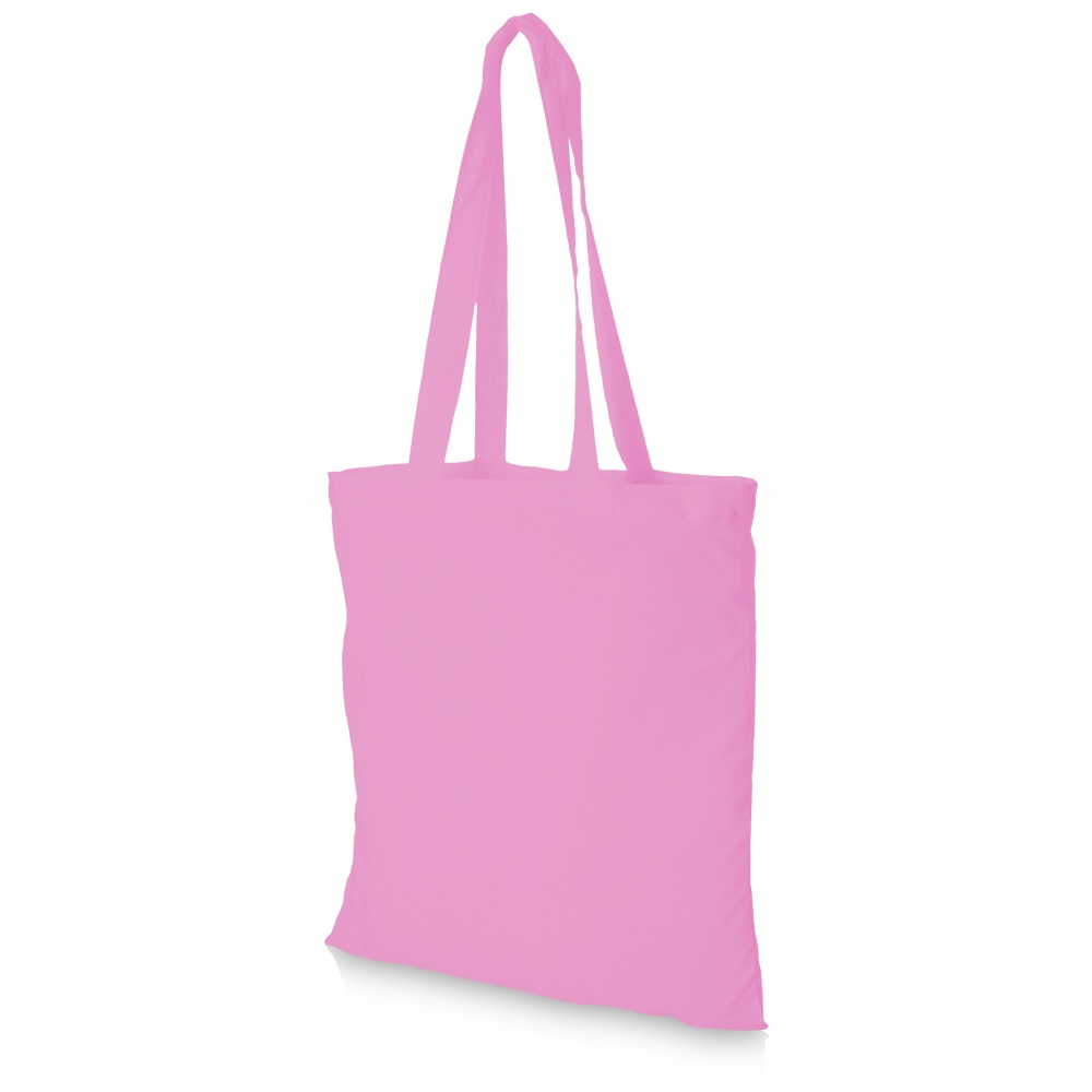 Logotrade advertising products photo of: Madras cotton tote, pink