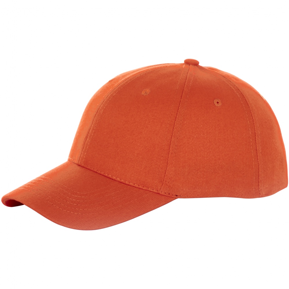 Logo trade promotional merchandise photo of: Bryson 6 panel cap, orange