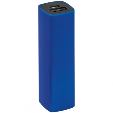 Logo trade promotional giveaways picture of: 2200 mAh Powerbank with case, Blue