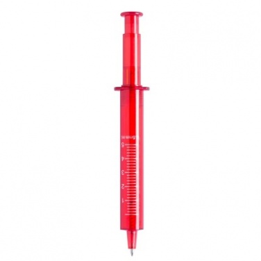 Logotrade business gifts photo of: Ball pen "syringe", Red