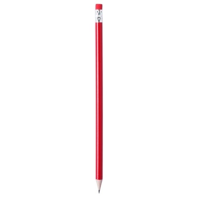 Logotrade corporate gift picture of: Pencil with eraser, Red