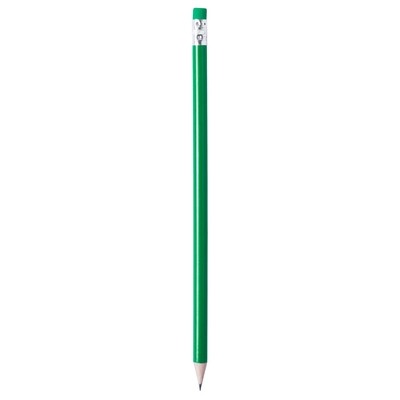 Logotrade business gifts photo of: Pencil with eraser, Green