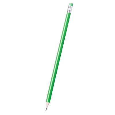 Logotrade promotional giveaway picture of: Pencil with eraser, Green