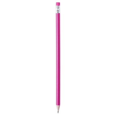 Logo trade promotional products image of: Pencil with eraser, Pink