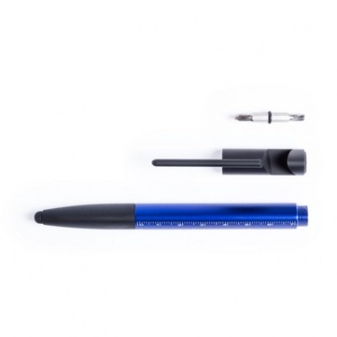 Logo trade promotional gifts picture of: Multifunctional tool, ball pen, screen cleaner, ruler, phone stand, touch pen, screwdrivers