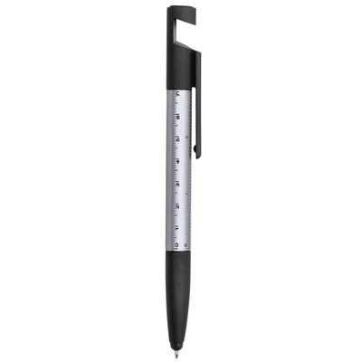 Logo trade promotional gift photo of: Multifunctional tool, ball pen, screen cleaner, ruler, phone stand, touch pen, screwdrivers