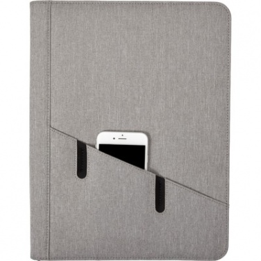 Logo trade promotional products picture of: Conference folder A4 with notepad, Grey