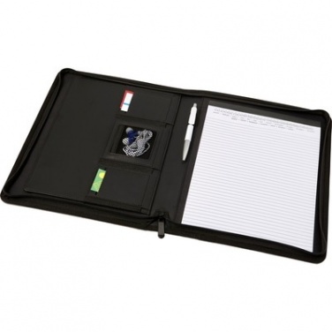 Logo trade promotional merchandise picture of: Conference folder A4 with notepad, Grey