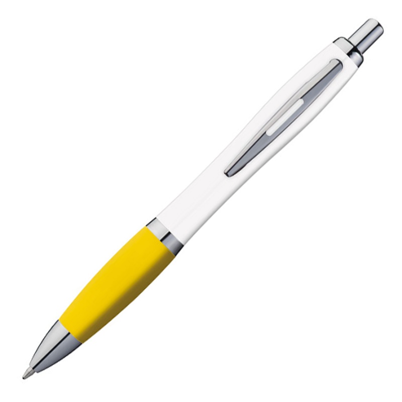 Logo trade corporate gifts image of: Ball pen KALININGRAD, Yellow