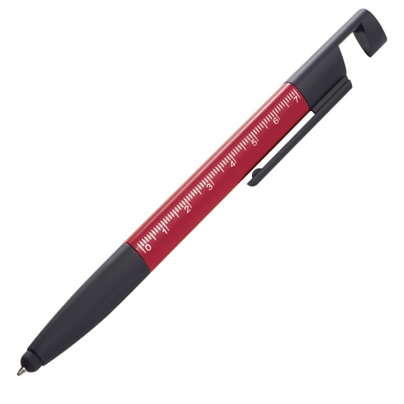 Logo trade corporate gift photo of: Plastic ball pen DAAN, Red