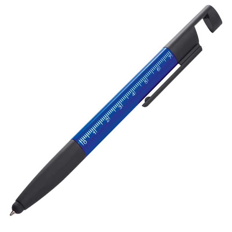 Logo trade promotional products image of: Plastic ball pen DAAN, Blue