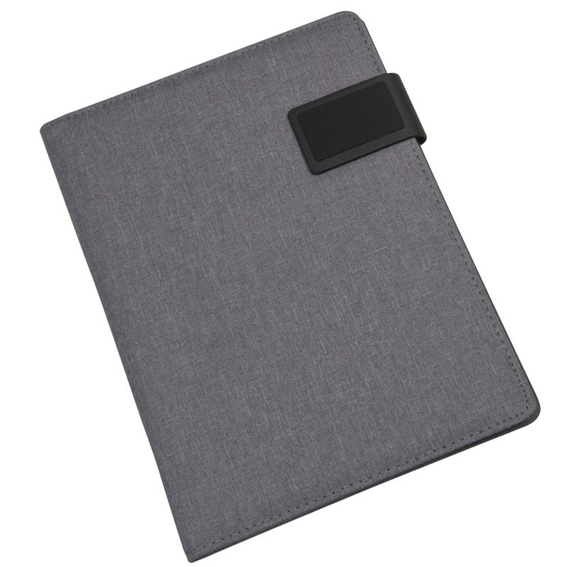 Logo trade promotional products image of: A5 Conference folder MANILA, Grey