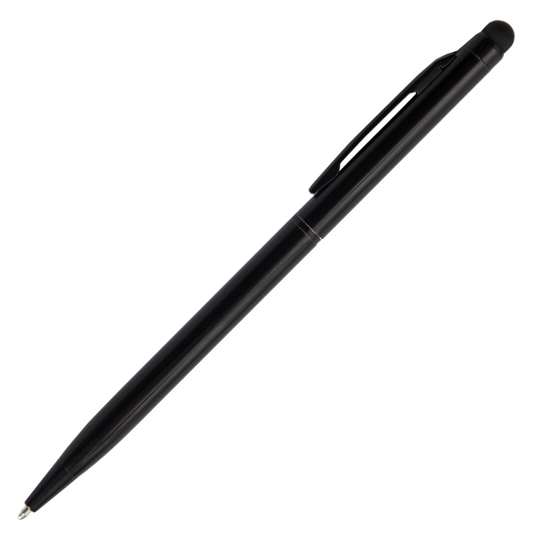 Logotrade promotional giveaway picture of: Touch Top ballpen, black