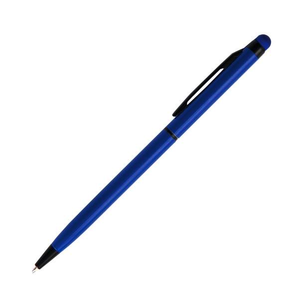 Logotrade promotional products photo of: Touch Top ballpen, blue