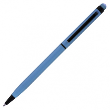 Logotrade promotional gift image of: Touch Top ballpen, light blue