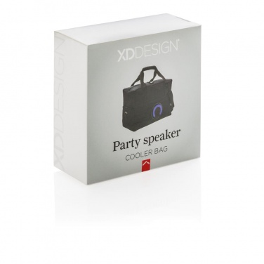 Logotrade business gift image of: Party speaker cooler bag, black