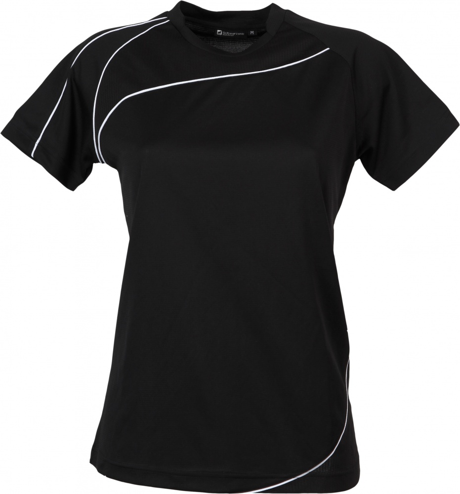 Logo trade promotional merchandise photo of: RILA WOMEN T-shirt, black