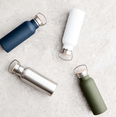 Logo trade business gift photo of: Miles insulated bottle, navy