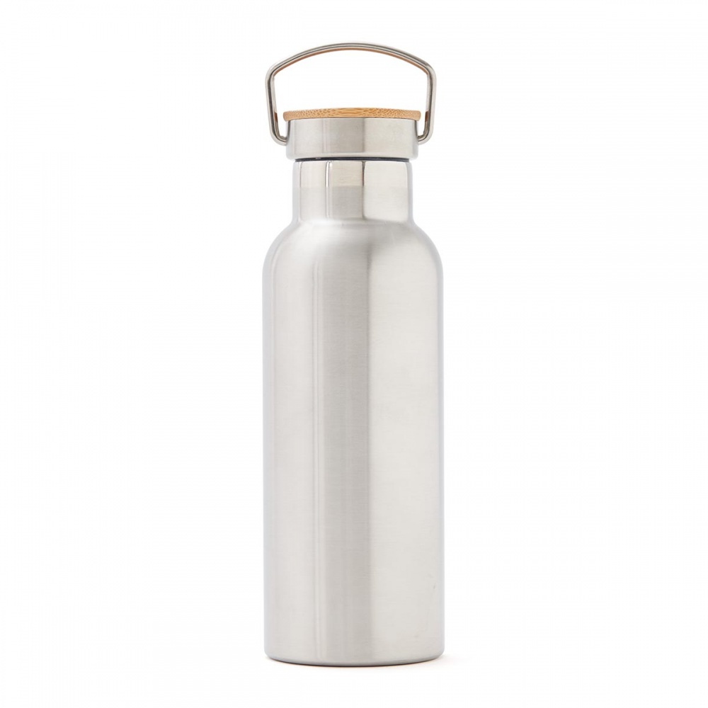 Logo trade corporate gifts picture of: Miles insulated bottle, silver