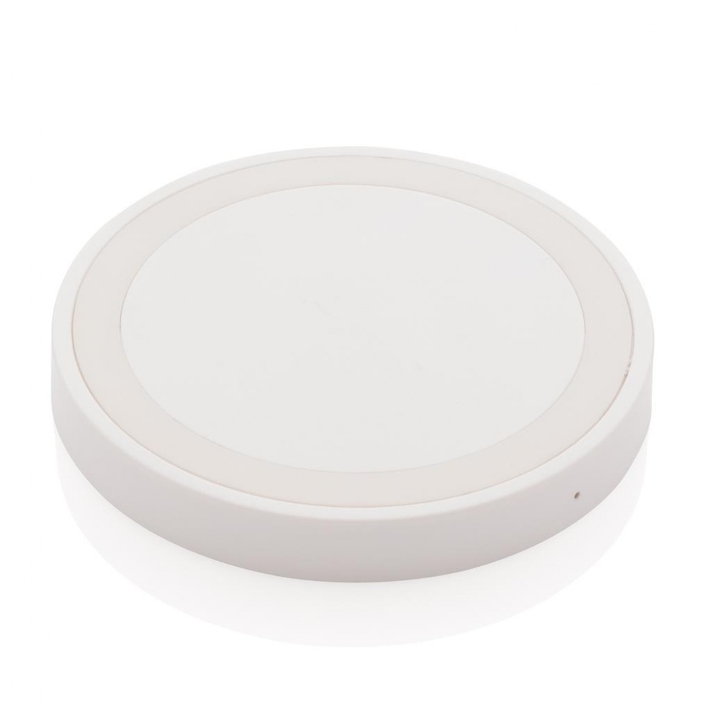 Logotrade promotional items photo of: 5W wireless charging pad round, white