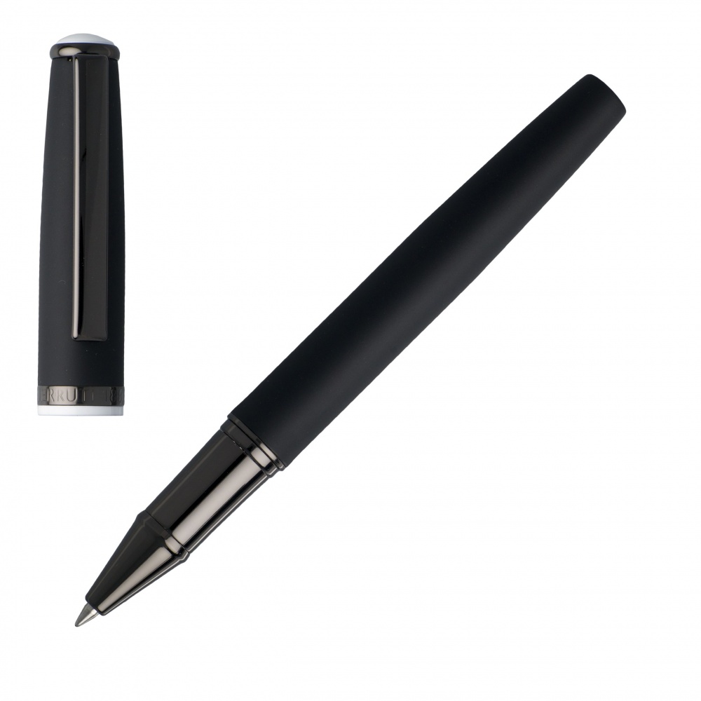 Logo trade corporate gift photo of: Rollerball pen Spring Black, Multi color