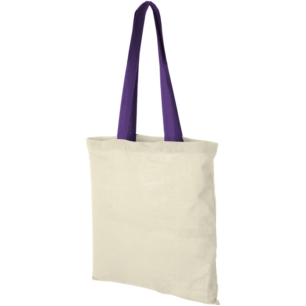 Logo trade promotional merchandise photo of: Nevada cotton tote, purple