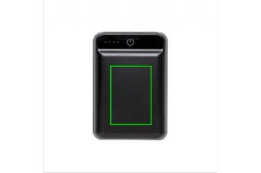 Logotrade corporate gift image of: 10.000 mAh pocket powerbank, Black