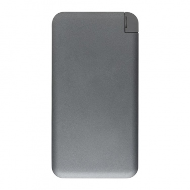 Logo trade promotional items image of: 10.000 mAh MFi licensed powerbank , silver