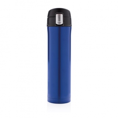 Logotrade promotional giveaway image of: Easy lock vacuum flask, blue