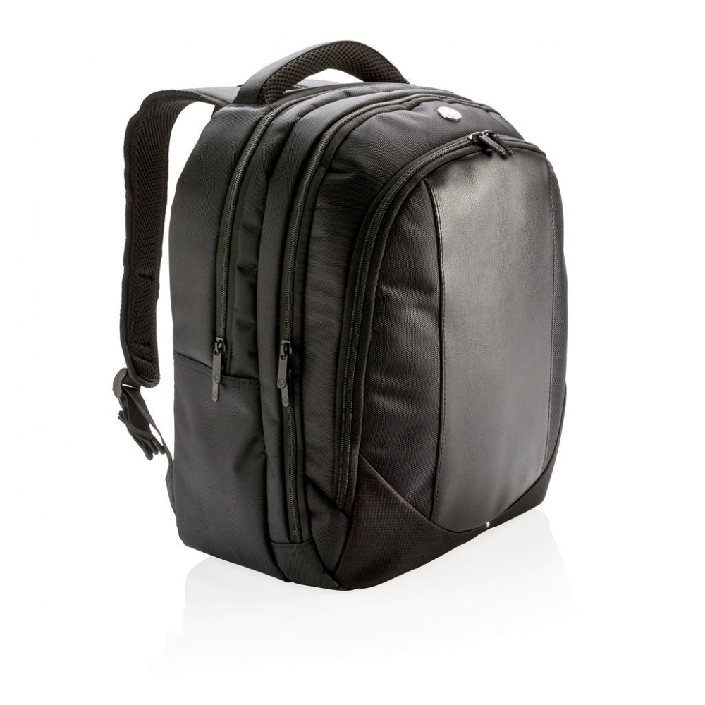 Logo trade advertising products picture of: Swiss Peak laptop backpack, Black