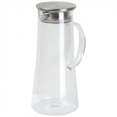 Logo trade corporate gifts image of: Glass carafe 1400 ml