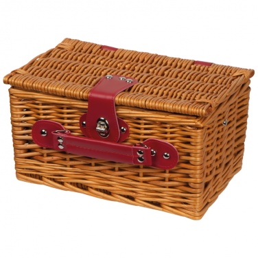 Logo trade corporate gift photo of: Picnic basket with cutlery, brown