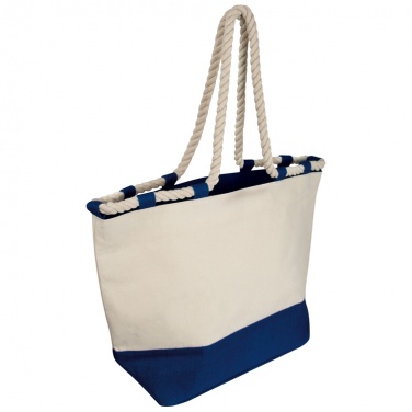 Logo trade advertising products image of: Beach bag with drawstring, dark blue