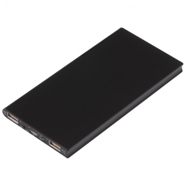 Logotrade promotional giveaway image of: Solar powerbank - 8000 mAh, black