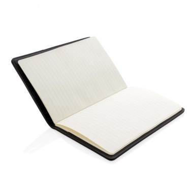 Logotrade promotional merchandise image of: Light up logo notebook A5, Black