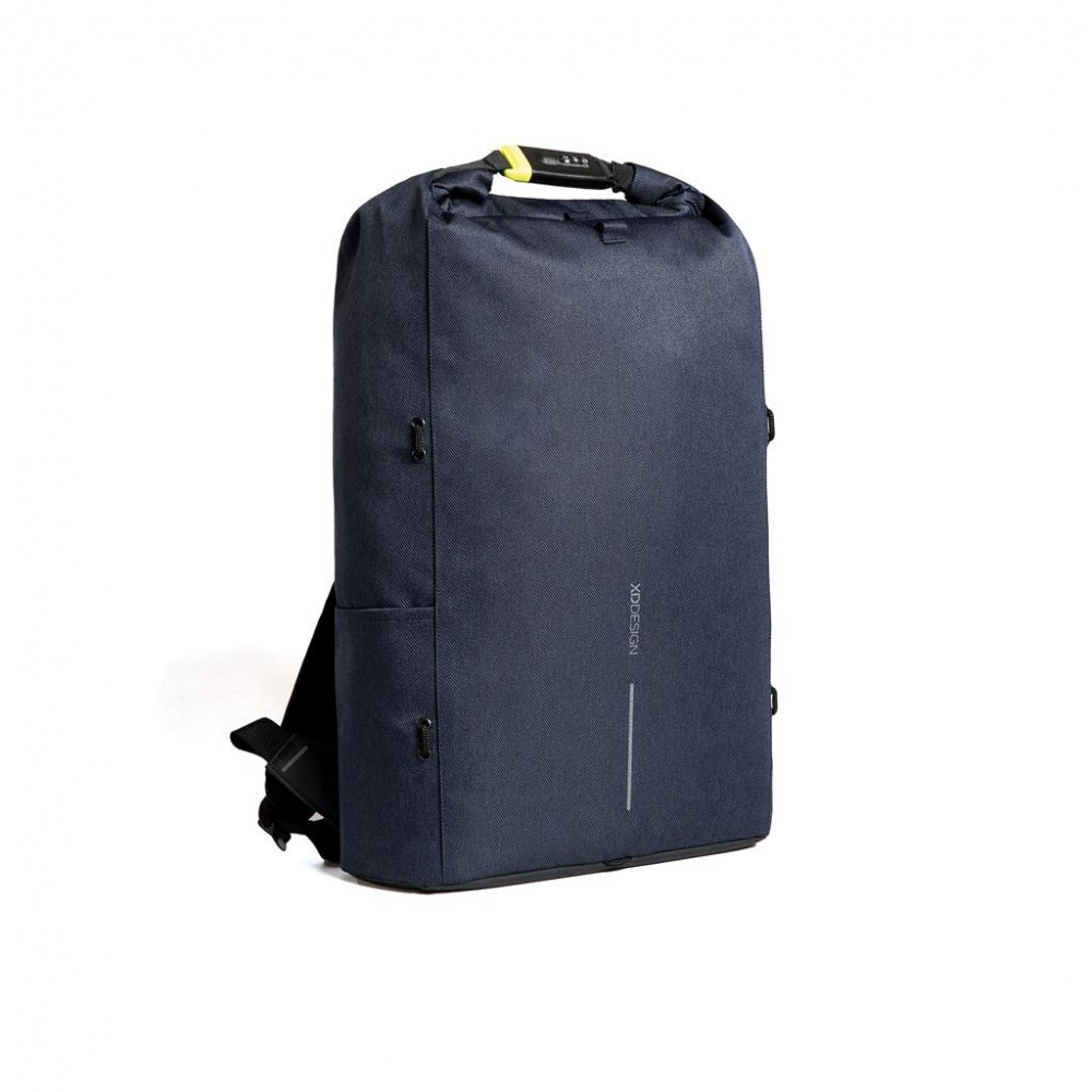 Logo trade promotional item photo of: Bobby Urban Lite anti-theft backpack, navy