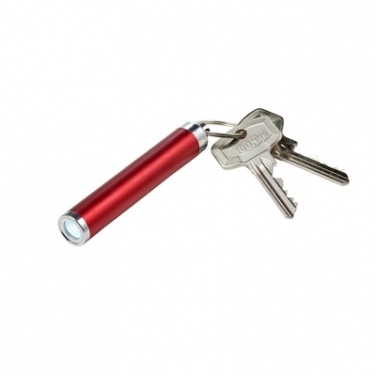 Logo trade promotional gifts image of: Pocket LED torch, Red