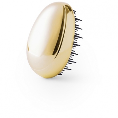 Logotrade corporate gift picture of: Anti-tangle hairbrush, Golden