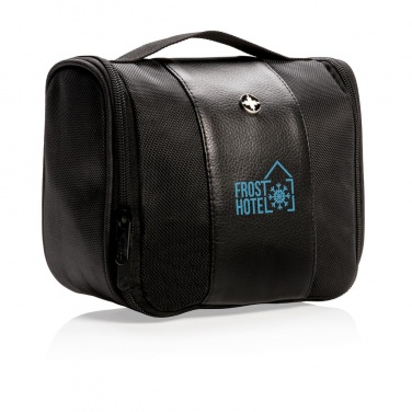 Logo trade corporate gift photo of: Swiss Peak toilet bag, black