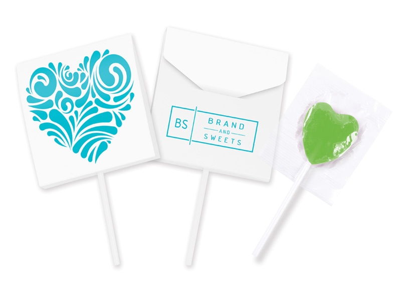 Logo trade promotional giveaway photo of: Lollyboard lollipops