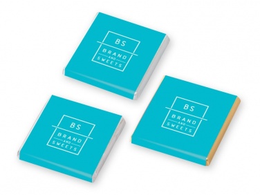 Logo trade advertising products image of: Square chocolates