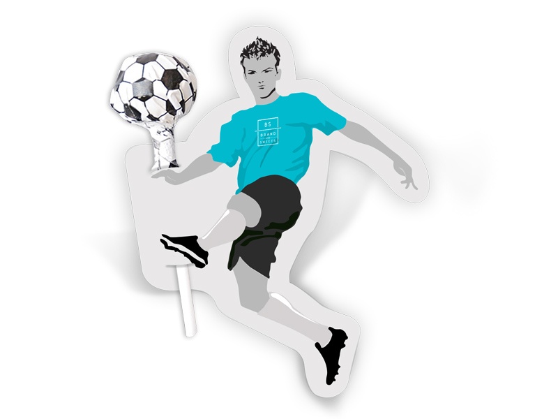 Logotrade corporate gift picture of: Lollipop with a footballer