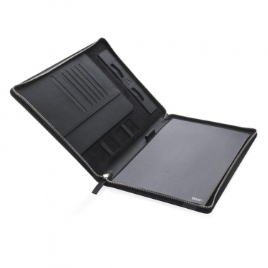 Logo trade promotional giveaways picture of: Swiss Peak Heritage A4 portfolio with zipper, black