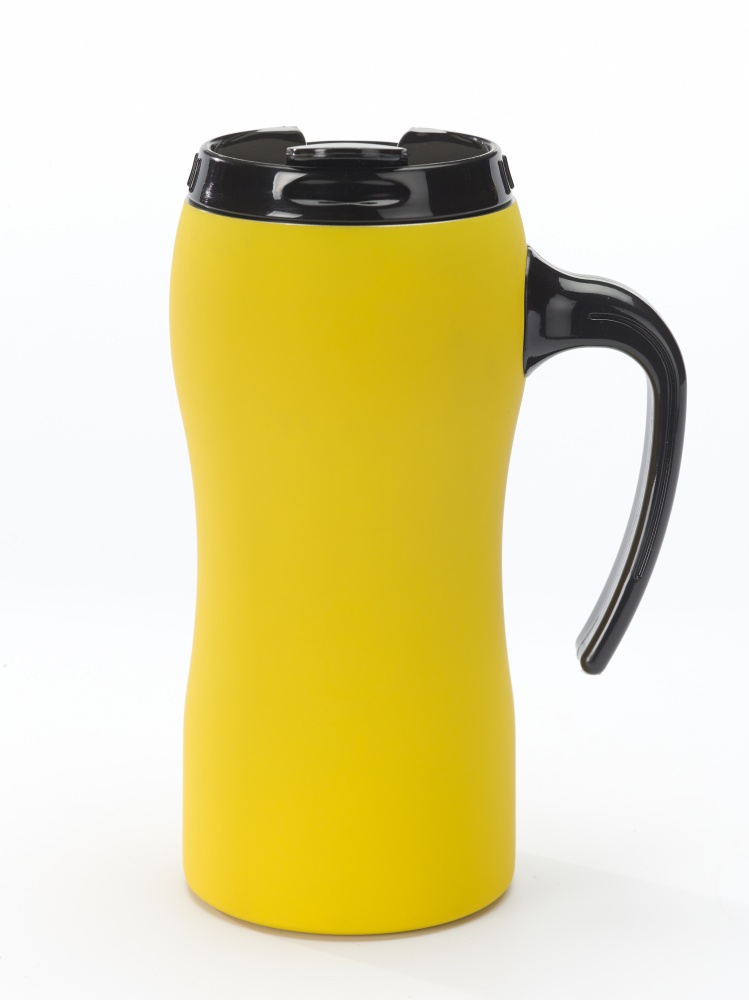 Logotrade business gifts photo of: THERMAL MUG COLORISSIMO, 500 ml, yellow