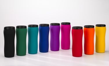 Logo trade promotional items picture of: THERMAL MUG COLORISSIMO, 500 ml, red